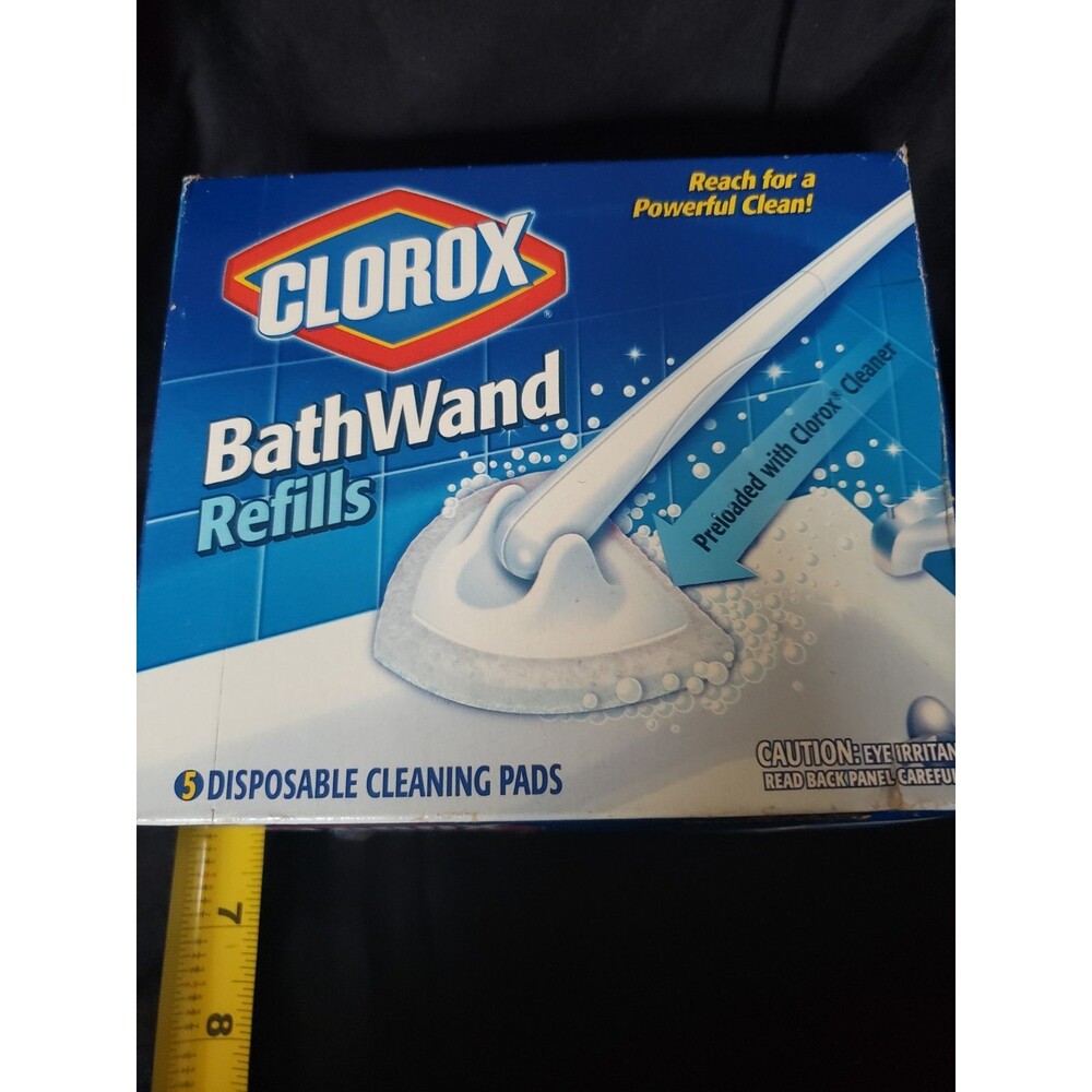 Discontinued Clorox Bath Wand Refills Disposable Cleaning Pads NEW 5 Pads